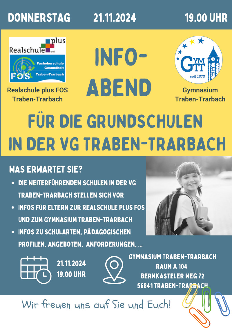 Infoabend RSplus und GymTT Plakat A4 